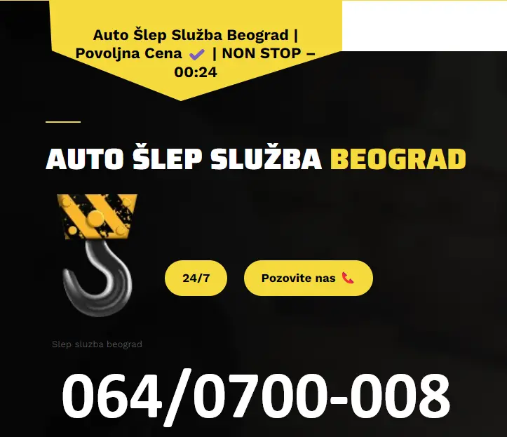 Šlep Služba Kalemegdan Kontakt